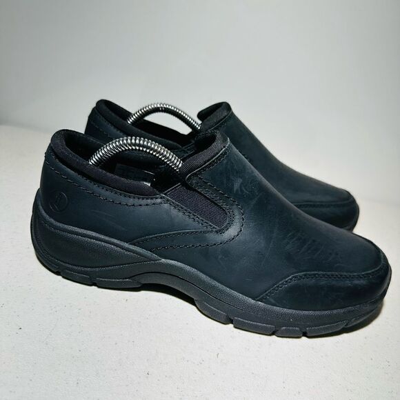 LANDS END womens loafers black work or casual shoes sizes 8 M - Picture 2 of 8